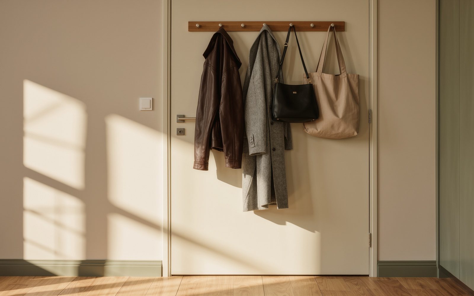 AI-generated illustrative visual: Keep bags off the floor