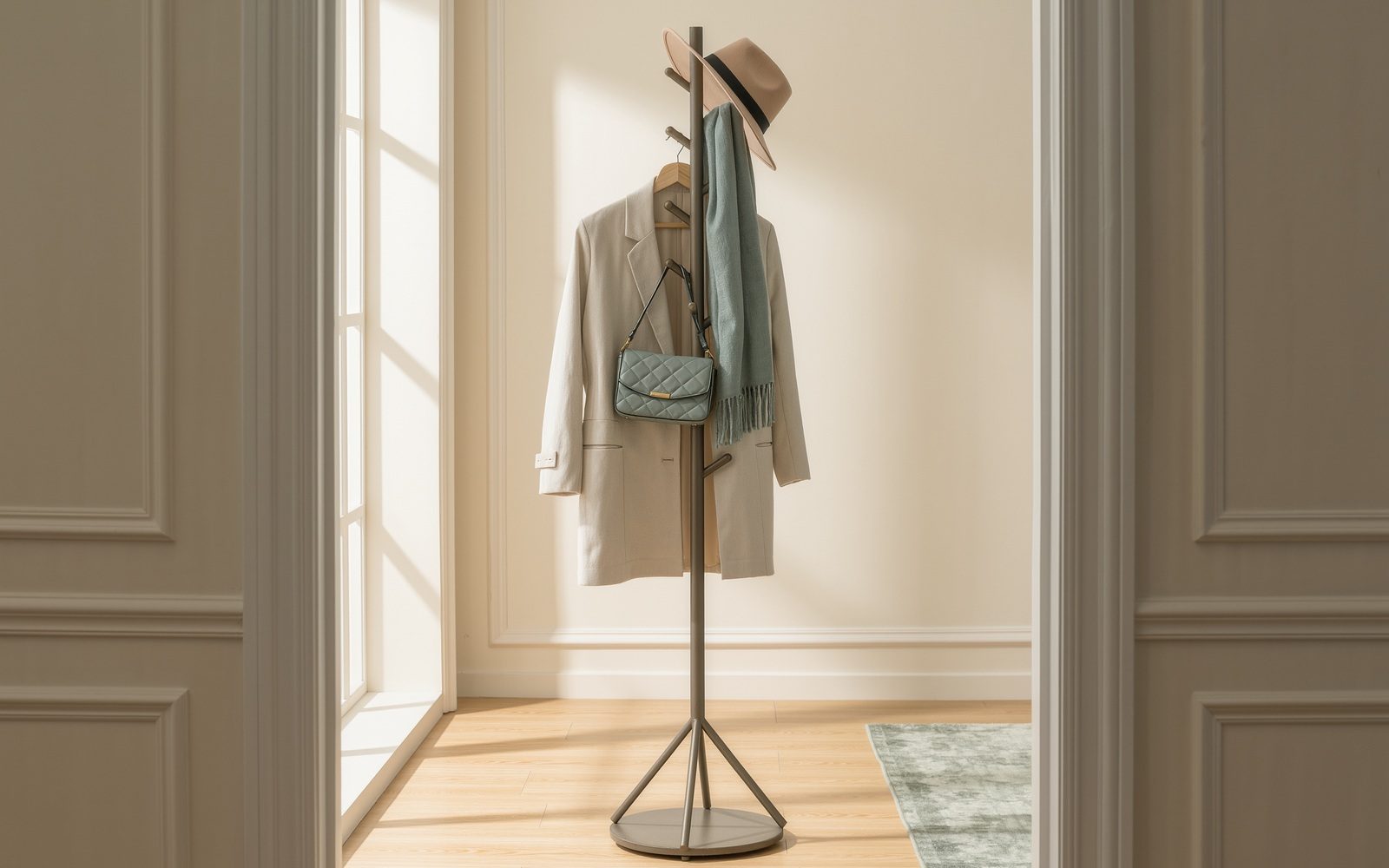 AI-generated illustrative visual: Add hanging capacity compactly