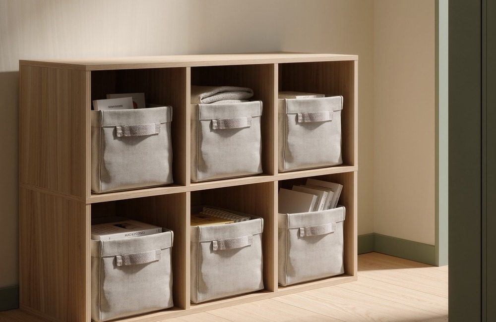 AI-generated illustrative visual for tip: Give every category one home