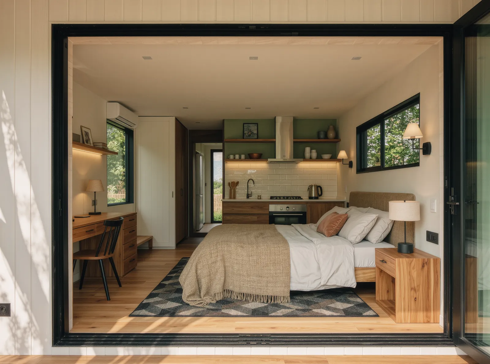 Small-space room result after applying the planning workflow