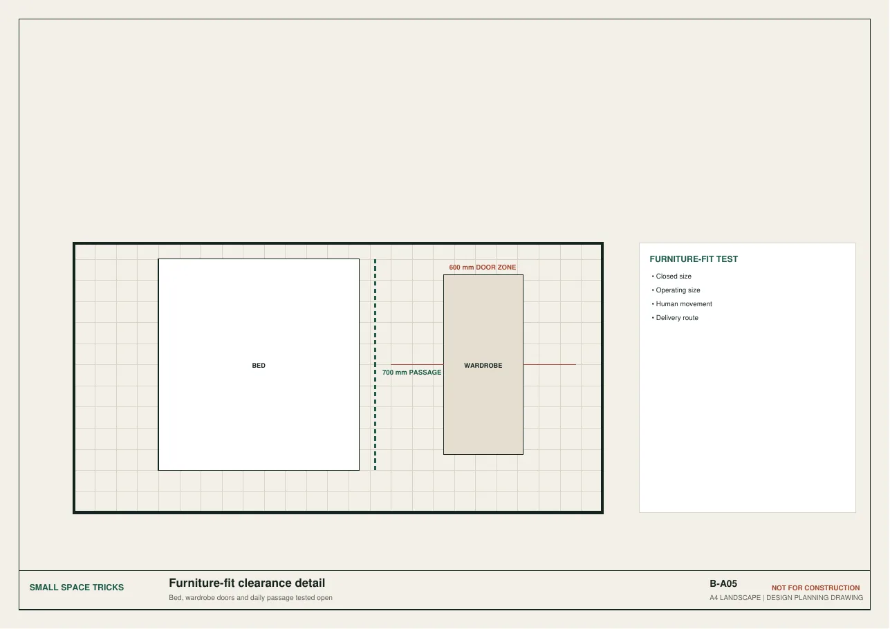 Furniture-fit detail